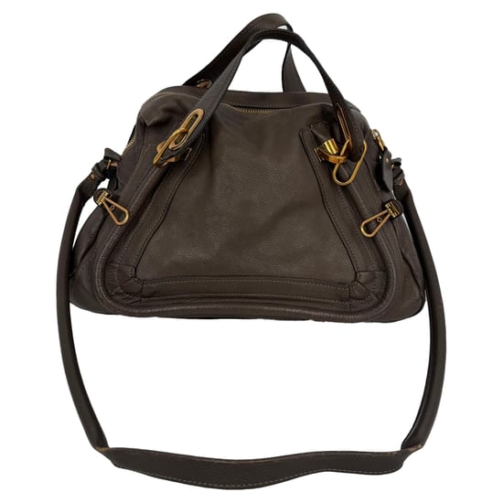 Chloé Paraty Medium Väska i Grått Läder - Image 1