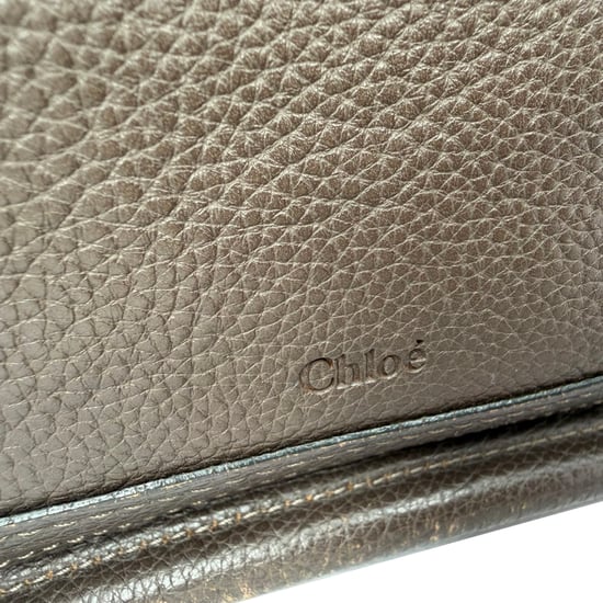Chloé Paraty Medium Väska i Grått Läder - Image 3