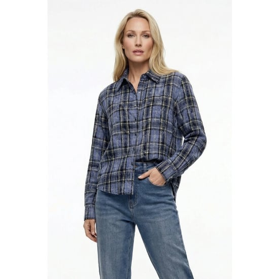 Maicazz Vaudin blouse blue check - Image 1