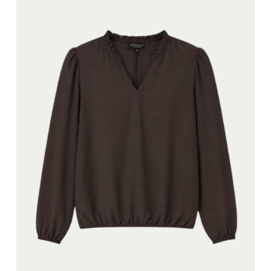 Elvira Collections Blouse ava dark coffee - Image 1