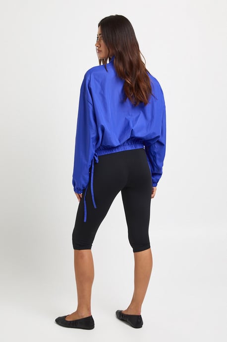 Tie Side Funnel Neck Lightweight Jacket - Image 2