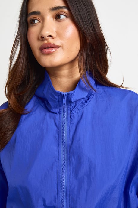 Tie Side Funnel Neck Lightweight Jacket - Image 4
