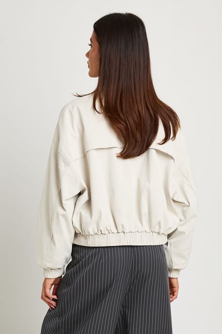 Funnel Neck Bomber Jacket - Image 2