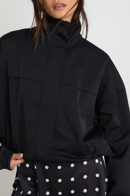Tall Funnel Neck Bomber Jacket - Image 4