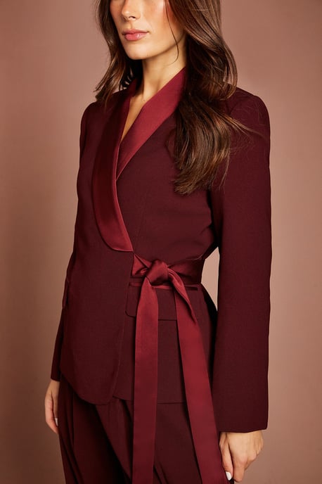 Tie Detail Blazer - Image 2