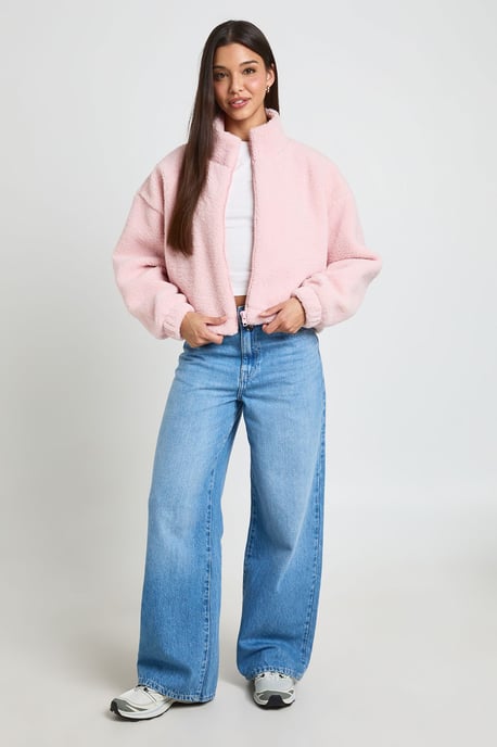 High Neck Teddy Jacket - Image 3
