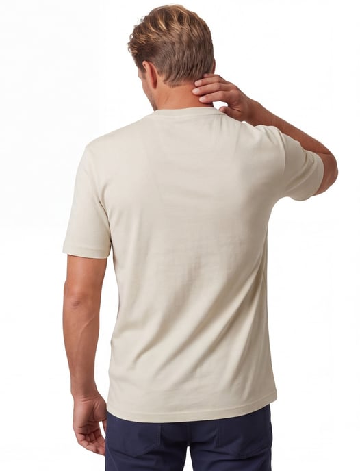 BOSS Green t-shirt beige 100% katoen - Image 2