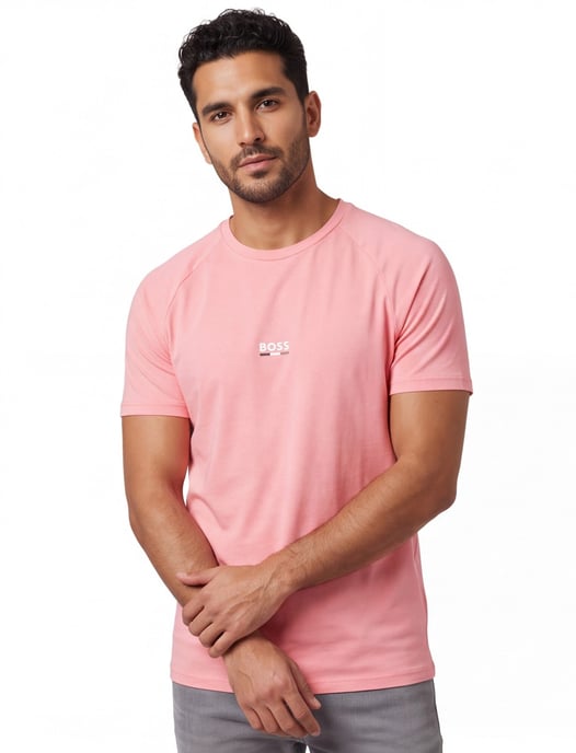 T-shirt BOSS Black roze beach katoen - Image 1