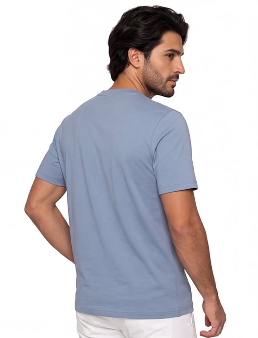 T-shirt BOSS Orange blauw met opdruk korte mouw - Image 2