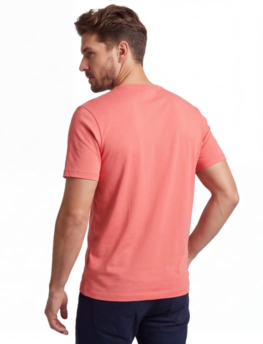 Roze t-shirt BOSS Orange Tales logo op borst - Image 2