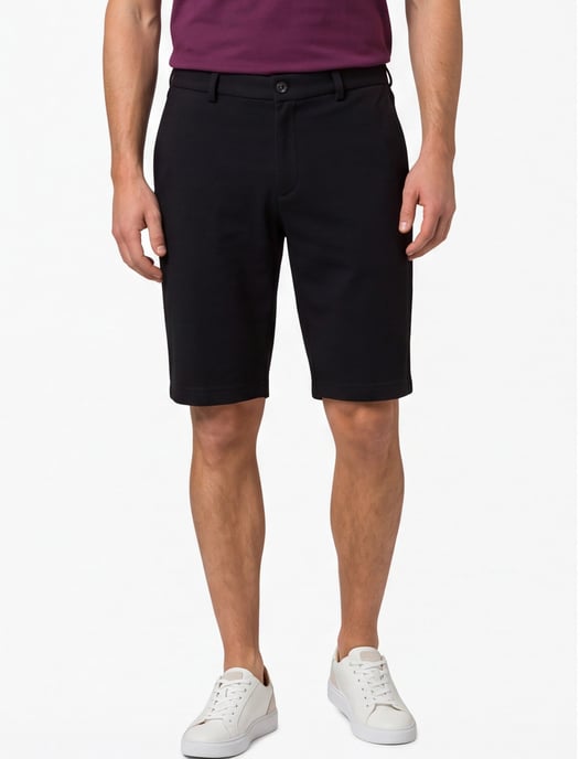 Shorts Brax zwart jersey stretch - Image 2