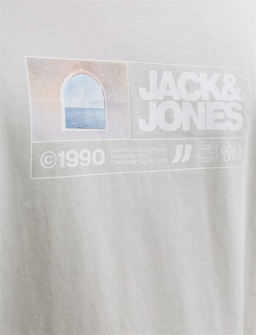 T-shirt Jack & Jones Plus Size grijs opdruk - Image 3