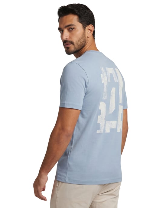 T-shirt Boss Orange Te Groove backprint lichtblauw - Image 1