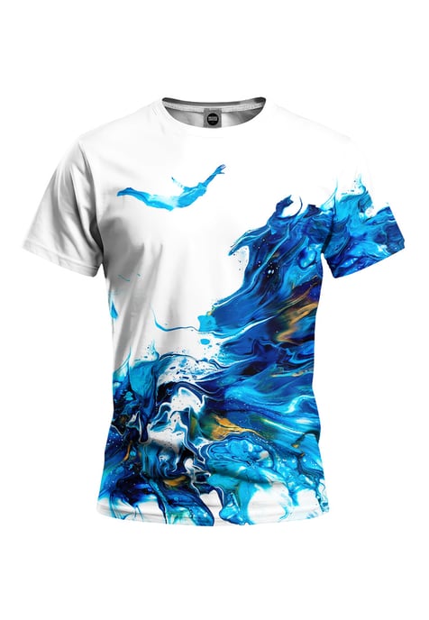 Paint Pour Diver T-Shirt - Image 1