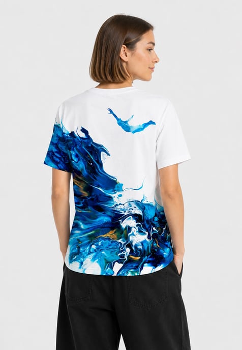 Paint Pour Diver T-Shirt - Image 5