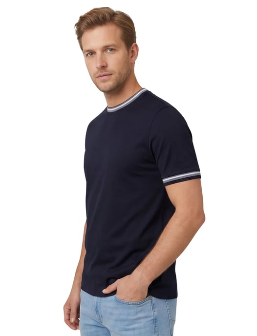 Navy katoenen ronde hals t-shirt Boss Black H-Tessler - Image 2