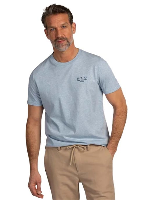 T-shirt New Zealand lichtblauw normale fit - Image 1