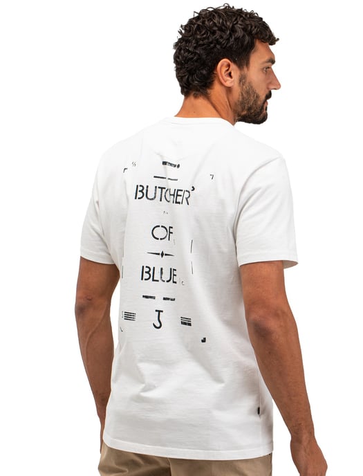 shirt wit effen katoen Butcher of blue - Image 1