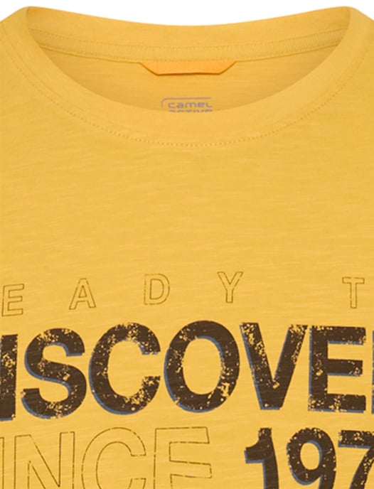 Camel Active geel print wijde fit katoen - Image 3