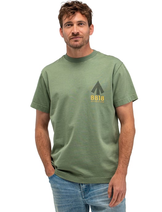 Groen t-shirt ronde hals Butcher of Blue met backprint - Image 2