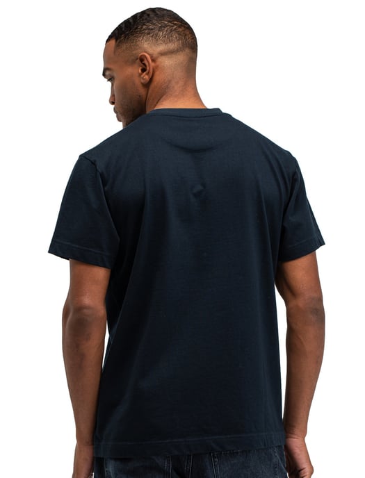 shirt donkerblauw Butcher of blue effen katoen - Image 2