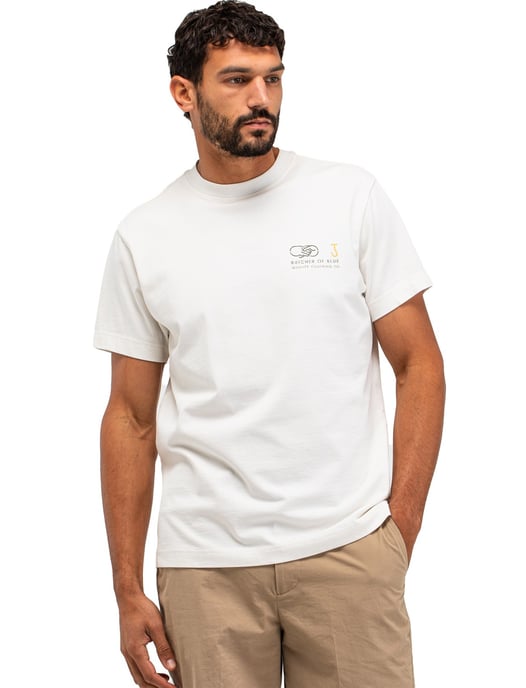 Wit t-shirt ronde hals Butcher of Blue met backprint - Image 2