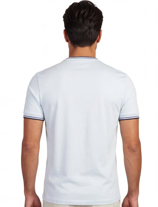 T-shirt Fred Perry lichtblauw - Image 2