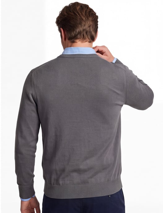 trui Boss Orange Asac-C groen gebreid normale fit - Image 2