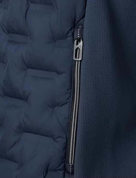 Donkerblauwe bodywarmer Casa Moda structuur - Image 4