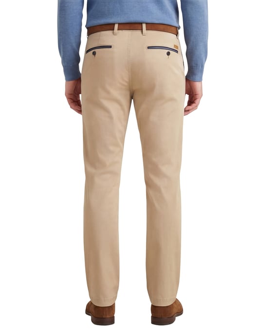 Gardeur katoenen broek beige effen katoen - Image 2