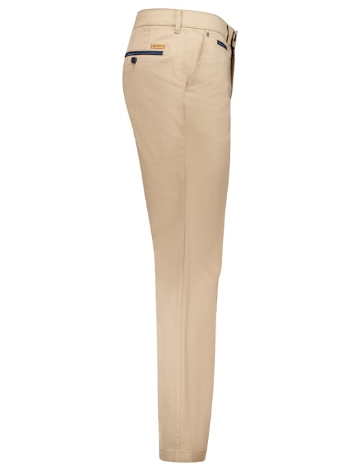 Gardeur katoenen broek beige effen katoen - Image 3