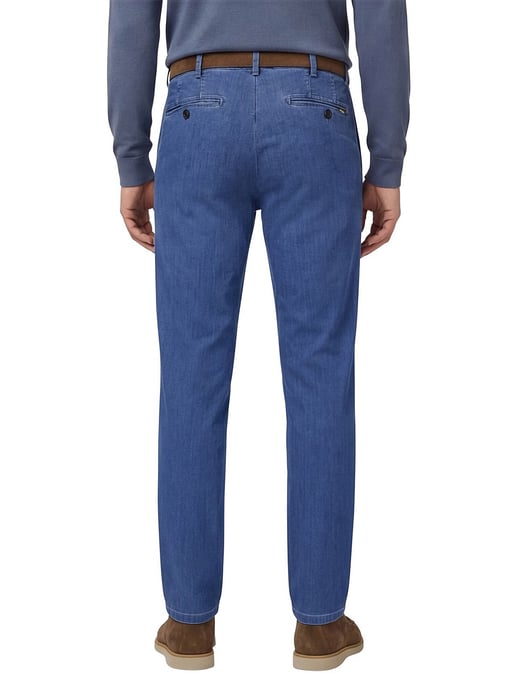 Meyer bonn pantalon demin blauw effen normale fit - Image 2