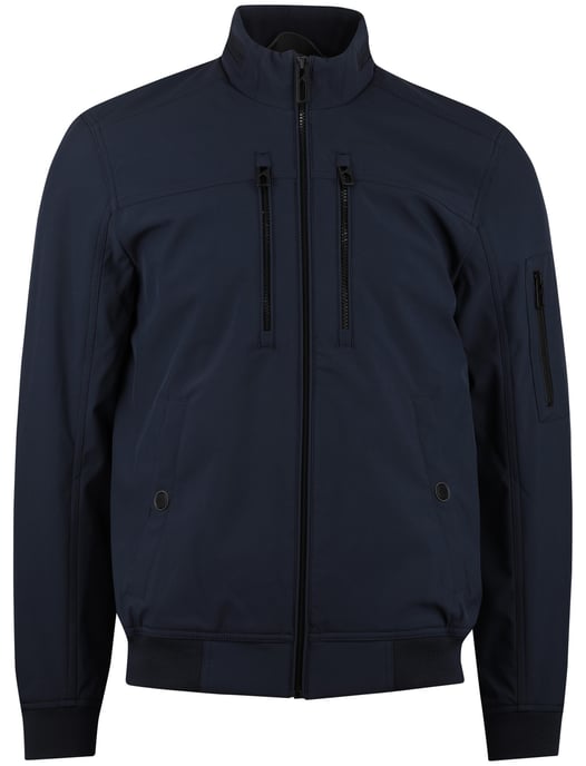 Navy jas softshell Casa Moda kort polyester dubbele borstzak - Image 2