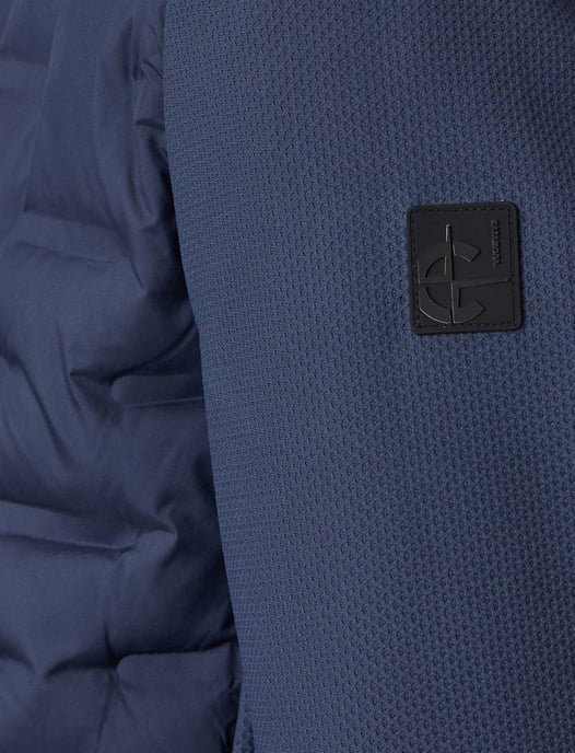 Donkerblauwe tussenjas Casa Moda borstzak gewatteerd - Image 4