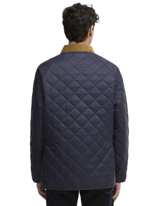 zomerjas Barbour donkerblauw rits en knoop normale fit - Image 2