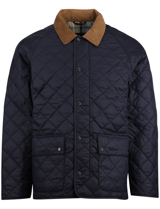 zomerjas Barbour donkerblauw rits en knoop normale fit - Image 3