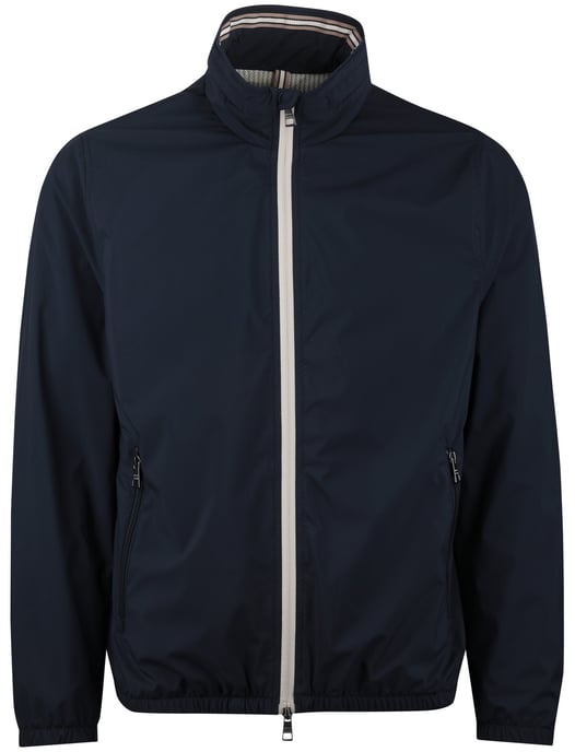 Navy zomerjas Pierre Cardin met afneembare capuchon - Image 3