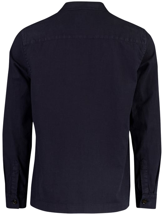 Navy linnen met knopen overshirt Profuomo - Image 3