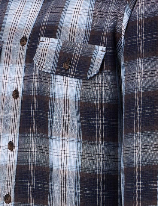 Donkerblauw geruit overshirt Casa Moda knoop sluiting - Image 4