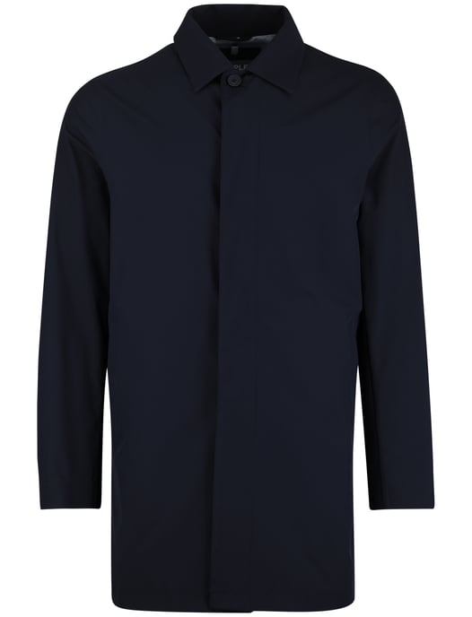 mantel jas People of Shibuya Toshiro navy polyester lang - Image 3