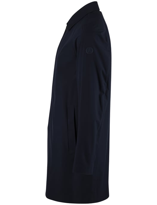 mantel jas People of Shibuya Toshiro navy polyester lang - Image 4