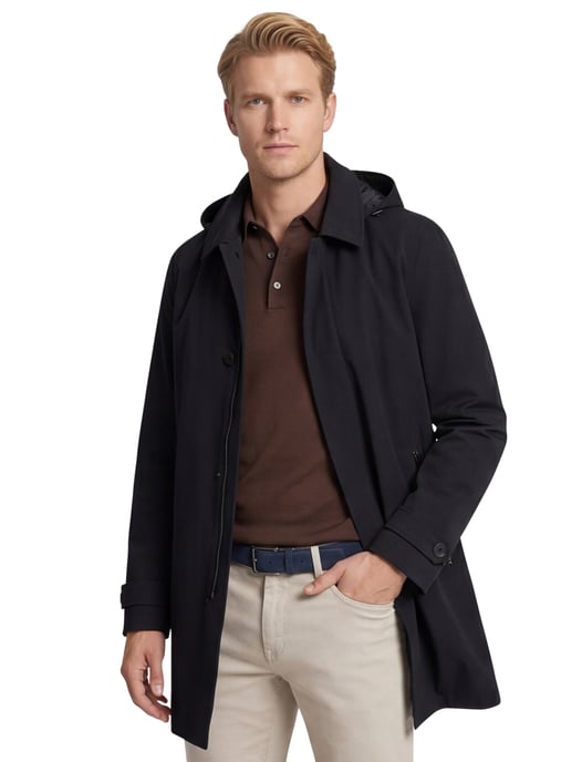 Tussenjas Bugatti waterdicht donkerblauw wijde fit - Image 1