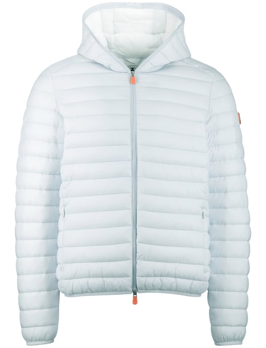 Ijsblauw zomerjas Save the Duck gewatteerd nylon capuchon - Image 3