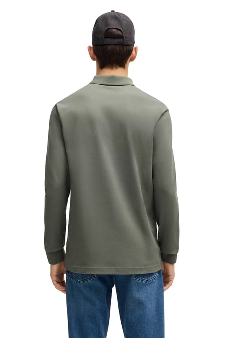 Boss Orange Passerby polo groen effen katoen slim fit - Image 2