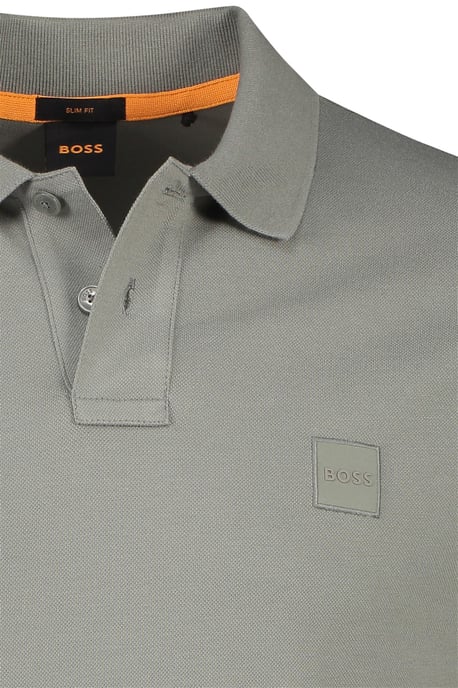 Boss Orange Passerby polo groen effen katoen slim fit - Image 3