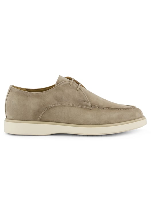 Veterschoenen Giorgio suede leer beige - Image 1