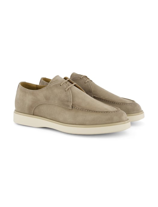 Veterschoenen Giorgio suede leer beige - Image 2