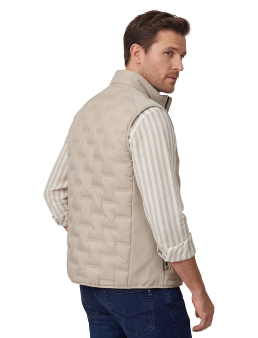 Bodywarmer beige Casa Moda opstaande kraag - Image 2