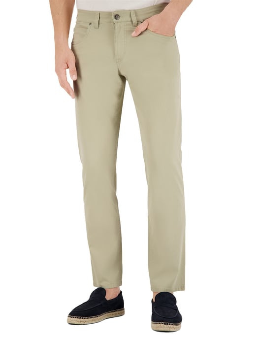 Pantalon 5-pocket Gardeur beige normale fit - Image 1