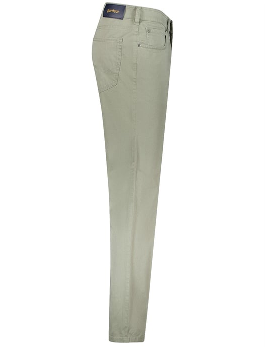 Gardeur pantalon 5-pocket groen normale fit katoen - Image 3
